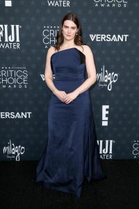 Inga Ibsdotter Lilleaas at the 31st Annual Critics Choice Awards held at Barker Hangar on January 04, 2026 in Santa Monica, California.