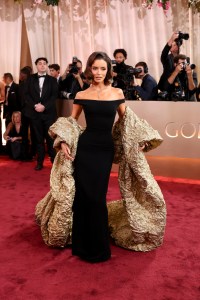 Maura Higgins at the 83rd Annual Golden Globes held at The Beverly Hilton on January 11, 2026 in Beverly Hills, California.
