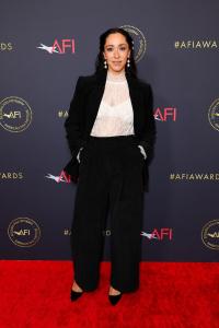 Oona Castilla Chaplin at the 2026 AFI Awards held at the Four Seasons Beverly Hills on January 09, 2026 in Los Angeles, California.
