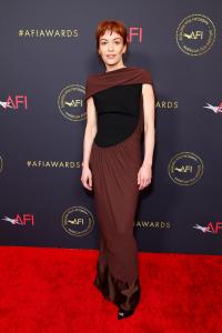 Britt Lower at the 2026 AFI Awards held at the Four Seasons Beverly Hills on January 09, 2026 in Los Angeles, California.