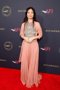 Chloé Zhao at the 2026 AFI Awards held at the Four Seasons Beverly Hills on January 09, 2026 in Los Angeles, California.
