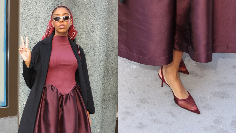 Jessica Williams arrives at 'The View' show on Jan. 21, 2026 in New York City.