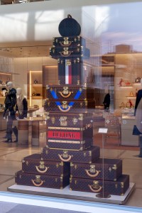 A look at the new Louis Vuitton store opening in Beijing, China.