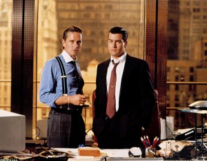 WALL STREET, Michael Douglas, Charlie Sheen, 1987. TM and Copyright © 20th Century Fox Film Corp. All rights reserved. Courtesy: Everett Collection