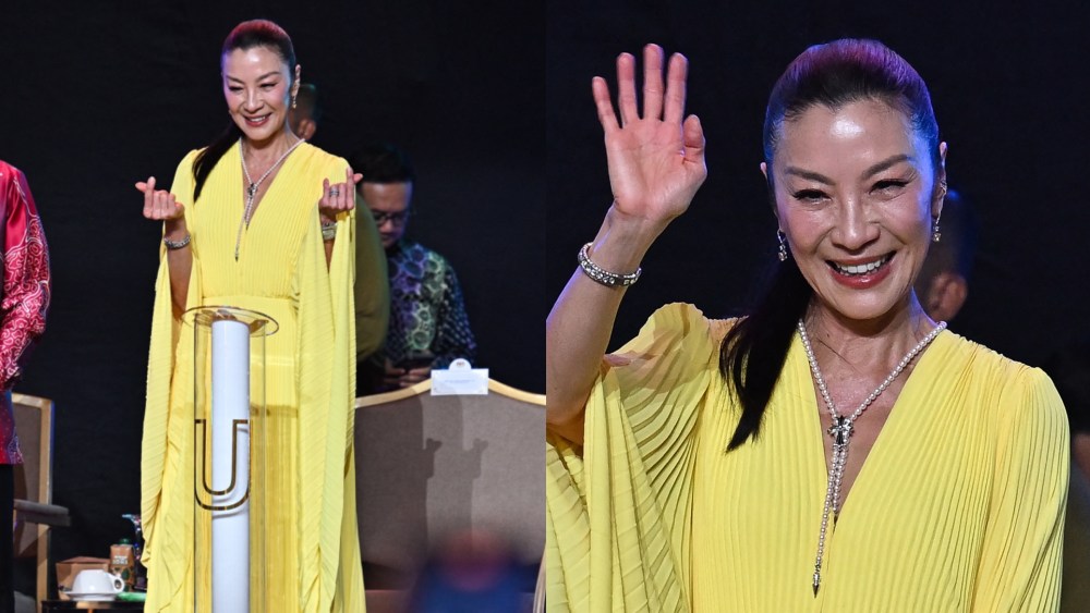 On Saturday, Michelle Yeoh made an appearance at an event for Visit Malaysia 2026 in a bright yellow Balenciaga gown.