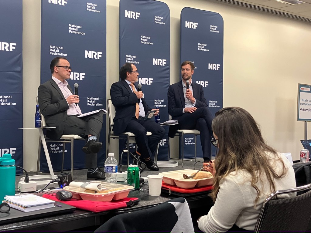 Michael Pearce of Oxford Economics, NRF chief economist Mark Matthews, Michael Tinsley of Bank of America Institute