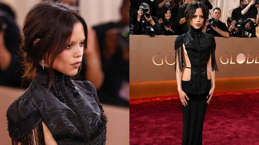 Jenna Ortega at the 2026 Golden Globes.