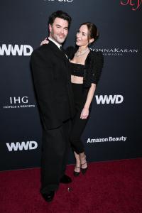 Lord Gavin McLeod-Valentine and Emily Blunt at the 2026 WWD Style Awards held at the Regent Santa Monica Beach on January 09, 2026 in Santa Monica, California.