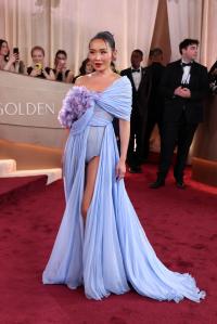 Li Jun Li at the 83rd Annual Golden Globes held at The Beverly Hilton on January 11, 2026 in Beverly Hills, California.