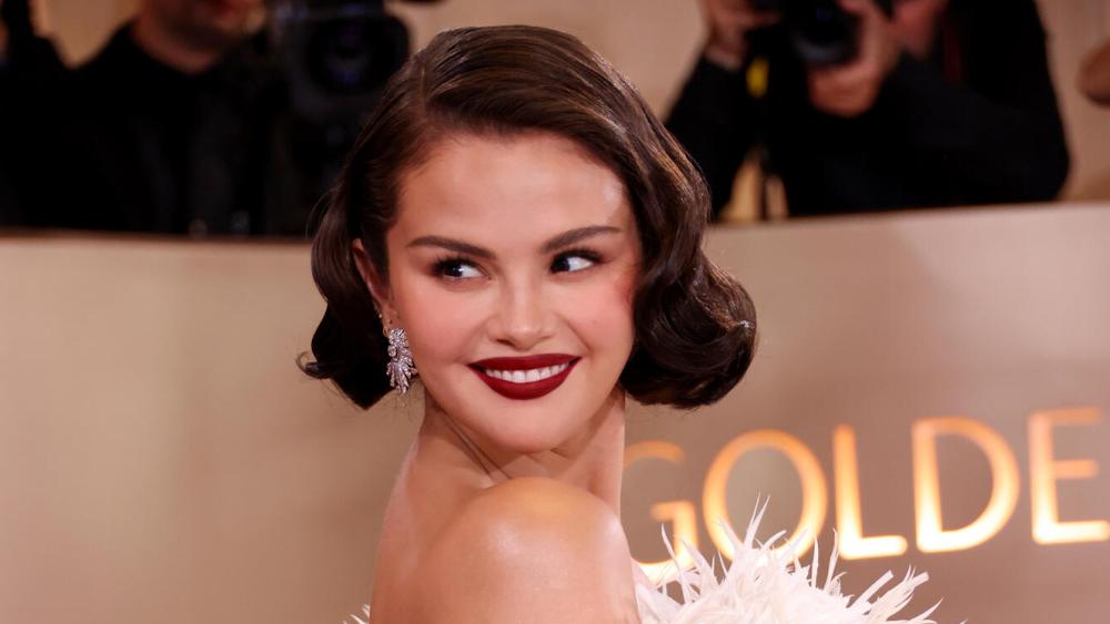 Selena Gomez at the 83rd Annual Golden Globes held at The Beverly Hilton on January 11, 2026 in Beverly Hills, California.
