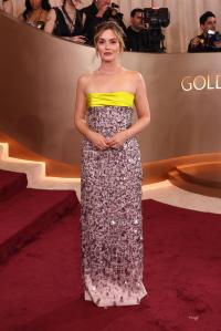 Leighton Meester at the 83rd Annual Golden Globes held at The Beverly Hilton on January 11, 2026 in Beverly Hills, California.