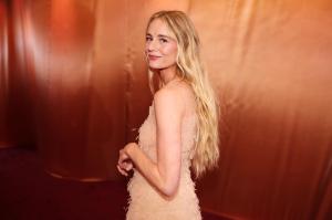 Justine Lupe at the 83rd Annual Golden Globes held at The Beverly Hilton on January 11, 2026 in Beverly Hills, California.