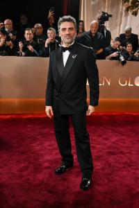 Oscar Isaac at the 83rd Annual Golden Globes held at The Beverly Hilton on January 11, 2026 in Beverly Hills, California.