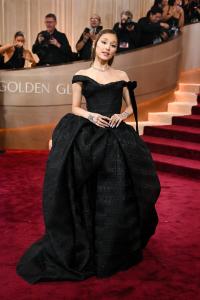 Ariana Grande at the 83rd Annual Golden Globes held at The Beverly Hilton on January 11, 2026 in Beverly Hills, California.