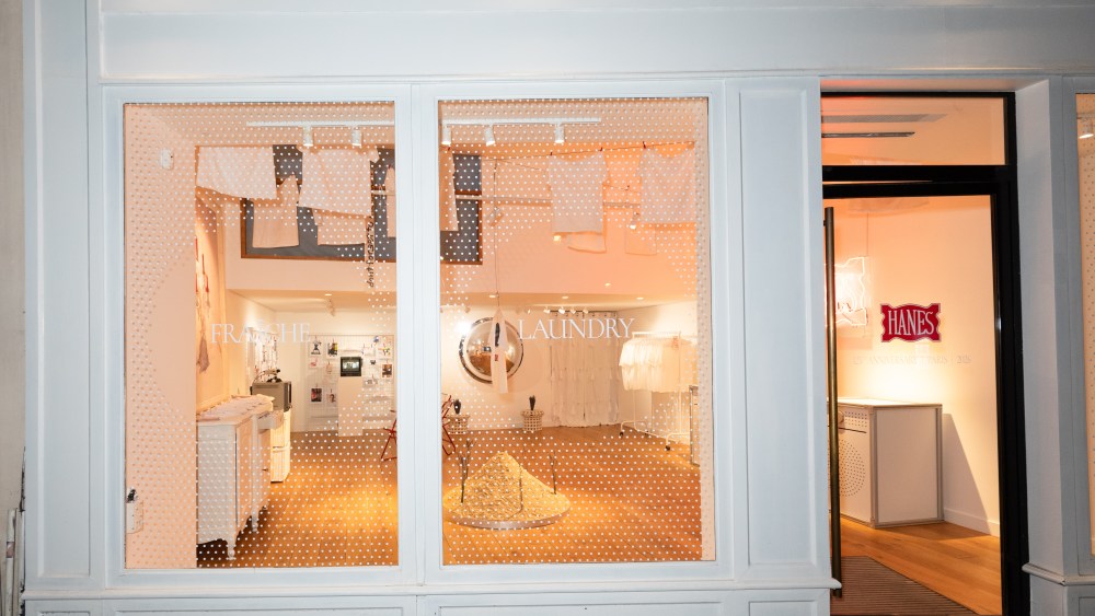 Hanes pop-up Beefy-T Men's Paris Fashion Week.