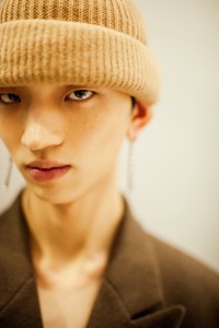 Backstage at the Hed Mayner Men’s Fall 2026 ready-to-wear show at Pitti Uomo