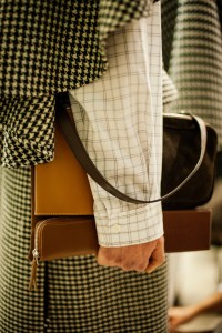 Backstage at the Hed Mayner Men’s Fall 2026 ready-to-wear show at Pitti Uomo