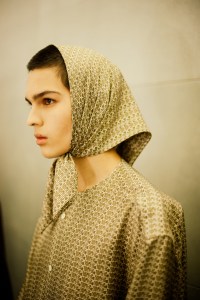 Backstage at the Hed Mayner Men’s Fall 2026 ready-to-wear show at Pitti Uomo