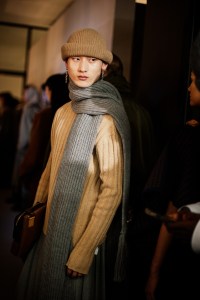 Backstage at the Hed Mayner Men’s Fall 2026 ready-to-wear show at Pitti Uomo