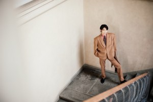 Backstage at the Soshiotsuki Men’s Fall 2026 ready-to-wear show at Pitti Uomo