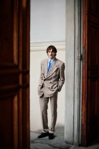 Backstage at the Soshiotsuki Men’s Fall 2026 ready-to-wear show at Pitti Uomo
