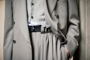 Backstage at the Soshiotsuki Men’s Fall 2026 ready-to-wear show at Pitti Uomo