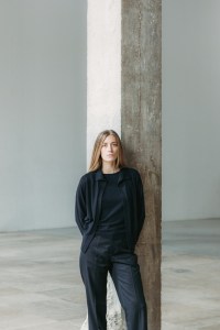 A look from the debut Bare collection for fall 2026.