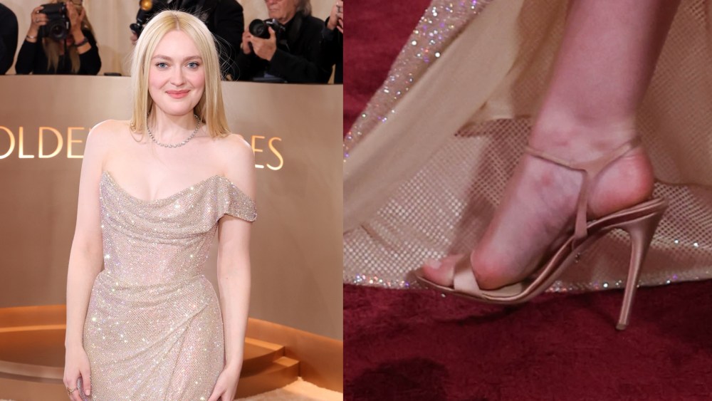 Dakota Fanning attends the 83rd Annual Golden Globe Awards at The Beverly Hilton on Sunday in Beverly Hills, California.