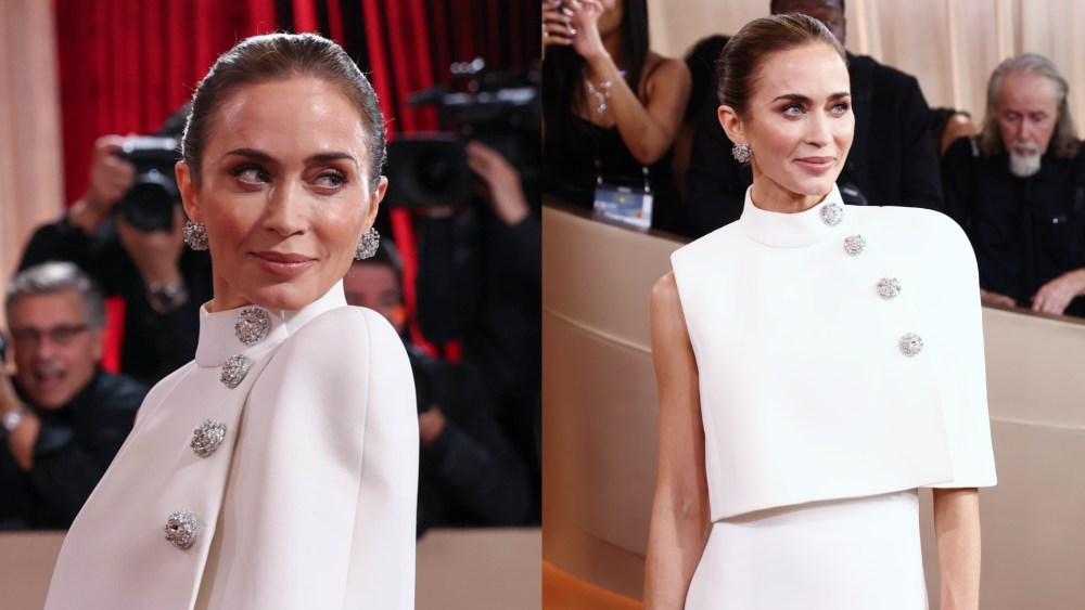 Emily Blunt in Louis Vuitton at the 83rd Annual Golden Globes on Jan. 11, 2026 in Beverly Hills, Calif.