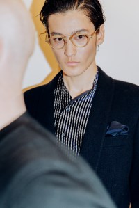 Backstage at Giorgio Armani Fall 2026 Ready-to-Wear Collection at Milan Mne's Fashion Week
