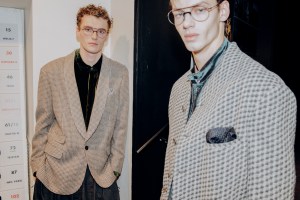 Backstage at Giorgio Armani Fall 2026 Ready-to-Wear Collection at Milan Mne's Fashion Week