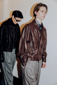 Backstage at Giorgio Armani Fall 2026 Ready-to-Wear Collection at Milan Mne's Fashion Week
