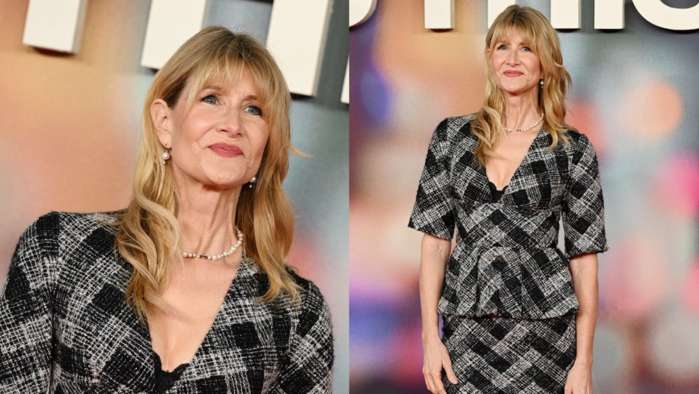 Laura Dern wears Elie Saab at the U.K. Gala Screening of Searchlight Pictures' 'Is This Thing On?' on Jan. 19 in London.