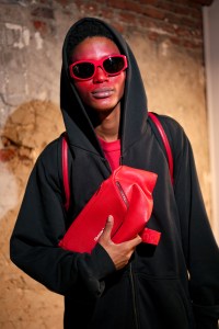 A male model at the Louboutin Capsule Collection By Jaden Smith Launch party during Men’s Fall/Winter 2026 as part of Paris Men’s Fashion Week on January 21, 2026 in Paris, France.
