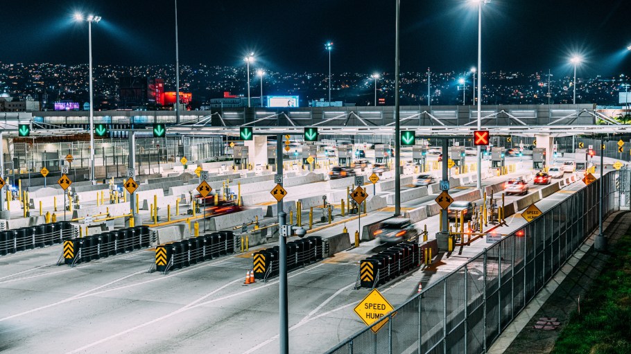 The San Ysidro Border Point of Entry, crossing the U.S.-Mexico border from San Diego, Calif. into Tijuana.