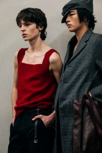 Backstage at Prada Men's Fall 2026 Ready-to-Wear Collection at Milan Men's Fashion Week