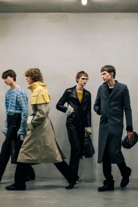 Backstage at Prada Men's Fall 2026 Ready-to-Wear Collection at Milan Men's Fashion Week