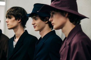 Backstage at Prada Men's Fall 2026 Ready-to-Wear Collection at Milan Men's Fashion Week