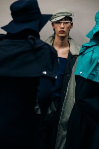 Backstage at Prada Men's Fall 2026 Ready-to-Wear Collection at Milan Men's Fashion Week