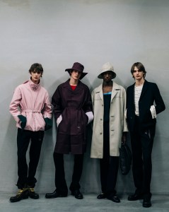 Backstage at Prada Men's Fall 2026 Ready-to-Wear Collection at Milan Men's Fashion Week