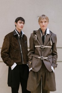 Backstage at Sacai Fall 2026 Ready-to-Wear Collection at Paris Fashion Week