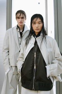 Backstage at Sacai Fall 2026 Ready-to-Wear Collection at Paris Fashion Week