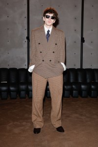 Mark Eydelshteyn at the Saint Laurent Men’s Fall/Winter 2026 fashion show as part of Paris Men’s Fashion Week held at Bourse du Commerce on January 27, 2026 in Paris, France.