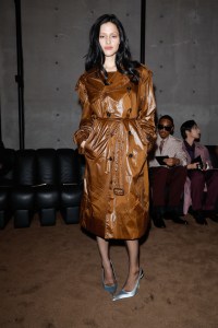 Gabbriette Bechtel at the Saint Laurent Men’s Fall/Winter 2026 fashion show as part of Paris Men’s Fashion Week held at Bourse du Commerce on January 27, 2026 in Paris, France.