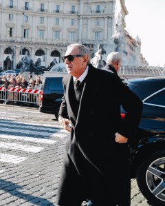 Guests attend Valentino Garavani Funeral in Rome.