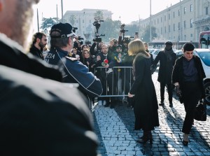 Anna Wintour attends Valentino Garavani Funeral in Rome.