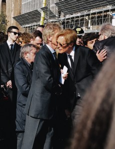 Bruce Hoeksema attends Valentino Garavani Funeral in Rome.