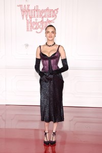 Cara Delevingne at the "Wuthering Heights" World Premiere held at the TCL Chinese Theatre on January 28, 2026 in Los Angeles, California.