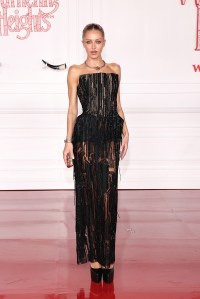 Delilah Belle Hamlin at the "Wuthering Heights" World Premiere held at the TCL Chinese Theatre on January 28, 2026 in Los Angeles, California.