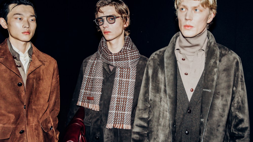 Backstage at Zegna Fall 2026 Ready-to-Wear Collection at Milan Men's Fashion Week